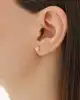 Mini Top Altın Küpe