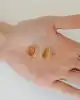 22 Ayar Taşlı Altın Küpe