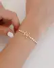 Taşlı Çiçek Figürlü Altın Bileklik