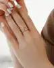 İnci Taşlı Minimal Yüzük