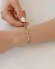 Kalemli Altın Gurmet Zincir Bileklik