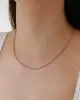 Kırmızı Mineli Mini Kapsül Zincir