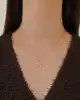 Taşlı Altın Yıldız Kolye