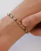 Siyah Taş Detaylı Altın Erkek Bileklik
