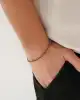 Siyah Dorikalı Altın Erkek Bileklik