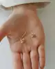 Taşlı Altın Kutup Yıldızı Küpe