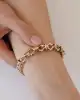 Üç Renkli Altın Zincir Bileklik