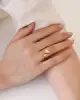 Taşlı Sarmal Altın Yüzük