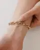 Taş Detaylı Altın Zincir Bileklik
