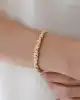 Mini Taşlı Altın Kelepçe Bileklik