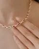 Köşeli Halka Zincir Kolye