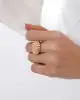 Taşlı Mini Toplu Altın Yüzük