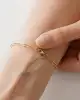 Mini Taşlı Slim Ataç Zincir Bileklik
