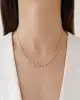Mini Taşlı Altın Tasarım Kolye