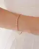 Mini Taşlı Altın Tasarım Bileklik