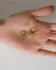 Yıldız Sallantılı Altın Küpe