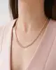 Sıra Taşlı Arpa Zincir Kolye