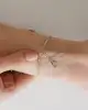 Baget Taşlı Balıksırtı Zincirli Altın Bileklik