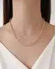 Desenli Altın Halka Zincir Kolye