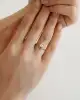 Taşlı Altın Çiçek Yüzük