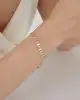 Taşlı Altıgen Altın Bileklik