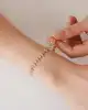 Taşlı Altıgen Altın Bileklik