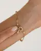 Altıgen Zincirli Altın Bileklik