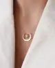 Altın Ay Yıldız Kolye