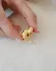 Altın Bold Düğüm Küpe