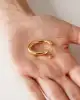 Altın Elips Küpe