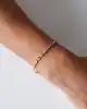 Beyaz Altın Detaylı Erkek Zincir Bileklik
