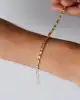 Beyaz Altın Detaylı Erkek Zincir Bileklik