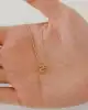 Altın Mini Harf Kolye