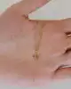 Altın Slim Harf Kolye