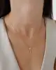 Altın Taşlı Minimal Kolye