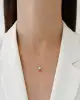 Altın Taşlı Minimal Kolye
