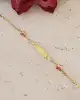 Araba Figürlü Altın Çocuk Bileklik