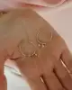 Ay Yıldız Sallantılı Halka Küpe