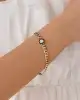 Baget Taşlı Altın Gurmet Zincir Bileklik