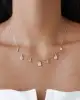 Baget Taşlı Altın Kolye
