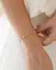 Baget Taşlı Altın Zincir Bileklik
