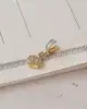Baget Taşlı Kalp Kolye Ucu