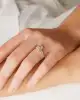 Beyaz Altın Baget Yüzük