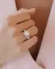 Beyaz Altın Baget Yüzük
