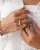 Beyaz Altın Beştaş Yüzük