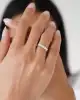 Beyaz Altın Beştaş Yüzük