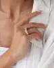 Beyaz Altın Beştaş Yüzük
