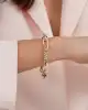Beyaz Altın Detaylı Zincir Bileklik