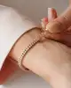 Beyaz Altın Ezme Dorikalı Bileklik