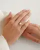 Beyaz Altın İnci Yüzük